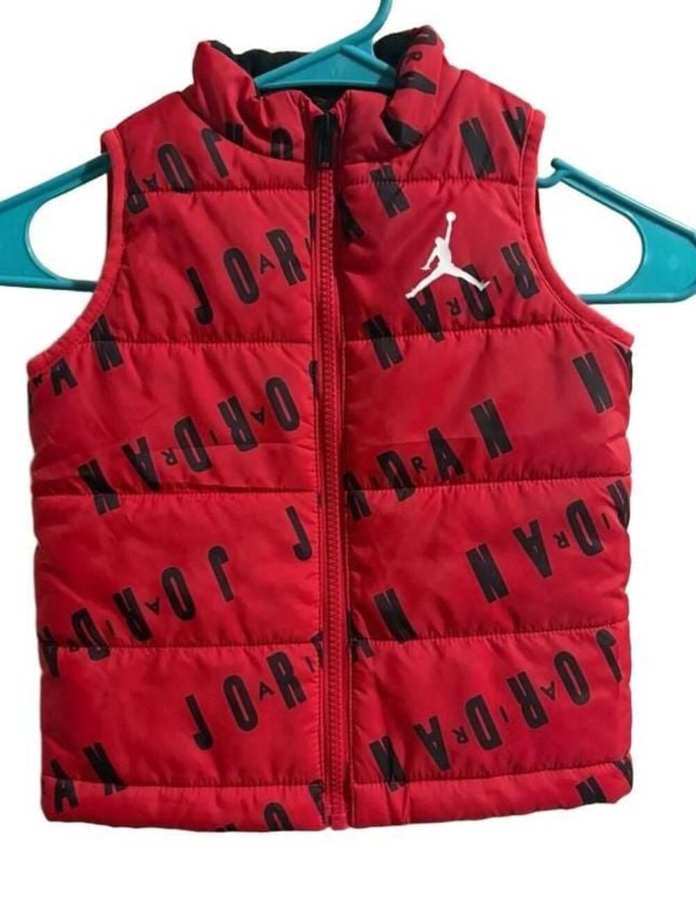 Jordan Puffer Vest Kids Size 2T Red